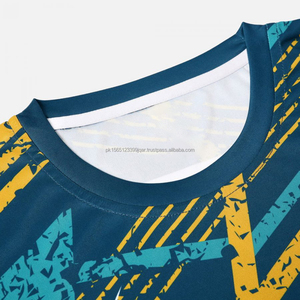 ชุดเสื้อฟุตบอลผ้าโพลีเอสเตอร์ระบายอากาศปรับแต่งได้ชุดเครื่องแบบทีมชื่อและหมายเลข - Product Image 2