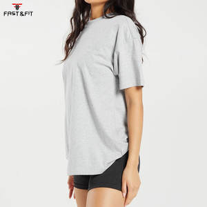 Nouveau T-shirt de sport et de yoga pour femme, couleur unie, grande taille, respirant, séchage rapide, décontracté, pour le fitness - Product Image 3