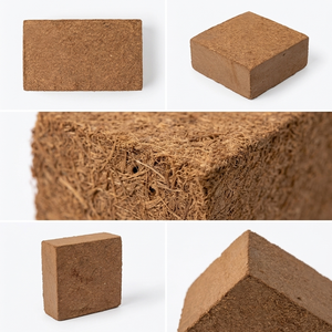 Low EC Cocopeat <b>Block</b> Low Moisture Compressed - 5kg Washed & Buffered Coco Peat Distributors India - Product Image 2
