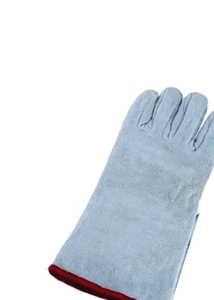 High Quality High Heat Resistance Anti-Cut Breathable Fleece Lined Golden Cowhide Leather PPE Welder <b>Gloves</b> for TIG/MIG/Stick - Product Image 3