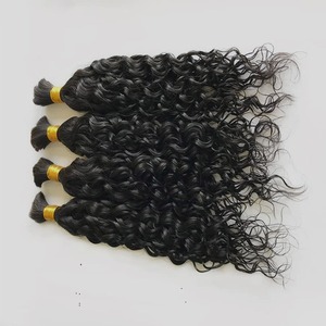 Indian Exporter Bulk Remy Hair Machine Double Weft 100% Virgin Human Hair Cuticle Aligned Natural <b>Black</b> 100g Bundle for <b>Wig</b> - Product Image 2