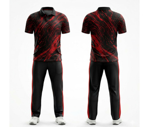 OEM <b>Cricket</b> Uniform Manufacturer Full Sublimation | Men Women Youth <b>Cricket</b> Wears Polo Shirt and Trouser Full Team Outfit - Product Image 1
