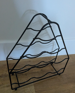 <b>Black</b> Iron <b>Wire</b> Wine Rack Modern Multi Tier Countertop Bottle Holder Display <b>Shelf</b> Kitchen Cookware Pot Lid Rack Holder Pan Orga - Product Image 6