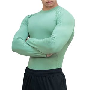 Custom Wholesale <b>Men</b> Short Sleeve Solid Color <b>Compression</b> <b>Shirt</b> Quick Dry Breathable Gym Workout Fitness Running Training Sports - Product Image 5