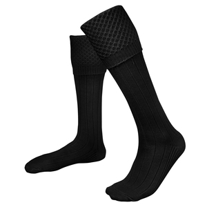 Knee High Ribbed Cotton <b>Socks</b> Solid <b>Black</b> Breathable Eco-Friendly Quick Dry <b>Sports</b> for Adults Casual Wear Summer Season - Product Image 4
