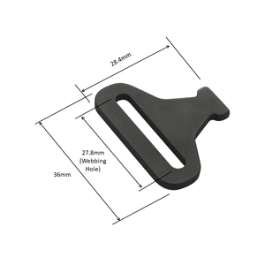 Hebilla de cinturón de seguridad pequeña y ligera de aluminio con revestimiento resistente al óxido para cinturón de rescate - Product Image 3
