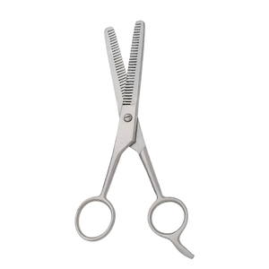 Double Edged Professional Hair Thinning <b>Shears</b> 6.5 Inch Silver Stainless Steel Barber Texturizing Scissors Salon Grooming <b>Tool</b> - Product Image 2