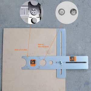 Regla de acero inoxidable de grado industrial, herramienta de posicionamiento de agujeros para azulejos, regla personalizada OEM ODM, lista para enviar a Vietnam - Product Image 6