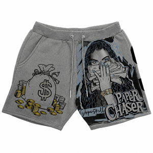 Pantalones Cortos de Algodón Estampados Personalizados para Hombre, 100% Algodón, Casuales, con Cordón, Transpirables, Diseño de Bolsillo para Dinero, Color Gris - Product Image 1