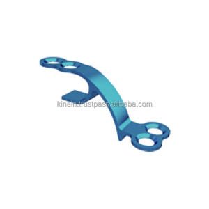 Plaque laminée postérieure en titane à double trou latéral pour système de fixation de la colonne vertébrale postérieure, implant orthopédique de stabilisation et de fusion - Product Image 5