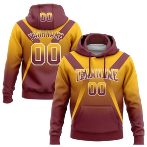 Sudadera con Capucha de Fútbol Americano en Color Verde Oliva, Naranja y Negro, con Diseño Personalizado y Costuras a Medida, para Homenajear al Servicio Militar, Venta al Por Mayor Directa de Fábrica - Product Image 5