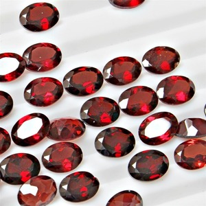 Granat naturel du Mozambique, taille ovale, calibré, 10 mm, pierres précieuses rouges en vrac, prix de gros, lot en vrac pour la fabrication de bijoux - Product Image 3