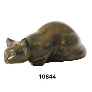 โกศสัตว์เลี้ยงทองเหลืองเคลือบดีบุก ขนาด 9 นิ้ว สำหรับแสดงความรักและเกียรติยศแก่เพื่อนรัก - Product Image 5