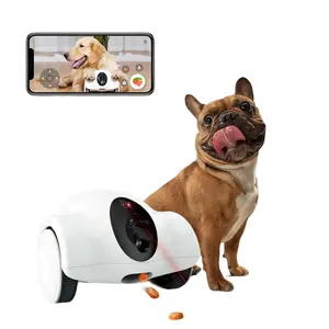 Guliguli Robot Camera Hond Interactieve Feeder Wifi Link Kat Metgezel Voedsel Traktatie Automatische Dispenser Kat Hond Interactief Speelgoed