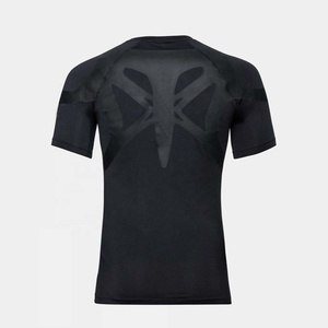 Gilet de sport moulant et confortable pour hommes, couche de Base à manches courtes, Compression du corps, permet de compresse les zones musculaires - Product Image 2