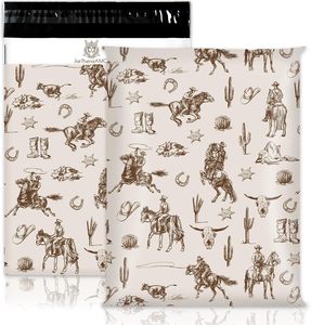 Bolsas de Embalaje Marrones con Diseño de Cactus Salvaje, Bolsas de Envío Autosellables para Ropa de Pequeñas Empresas - Product Image 1