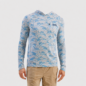 Sudadera con Capucha de Pesca de Manga Larga para Hombre SHH, Impresión por Sublimación, Protección Solar UPF 50 Anti-UV, Camiseta para Deportes al Aire Libre - Product Image 1