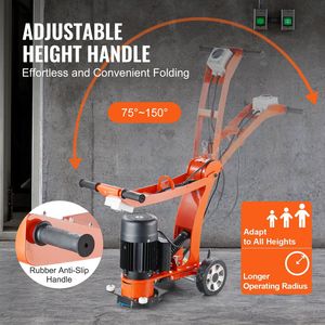 1.7HP elettrico 7 \ "Walk-bedietro smerigliatrice da pavimento 1300W 1720RPM lucidatrice per calcestruzzo per granito/marmo/pietre - Product Image 6