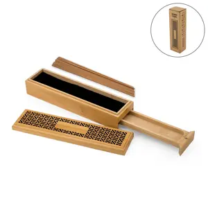 Quemador de Incienso Ecológico de Madera de Sándalo con Cajón, Incluye 10 Varillas de Oud, Uso Aromático, Aromaterapia, Para Todas las Estaciones - Product Image 6