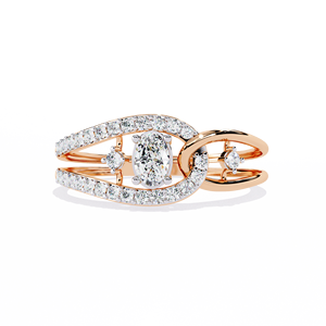 Bague de fiançailles classique à trois pierres en moissanite, taille brillant rond, monture à griffes en argent 925, bijoux pour femme - Product Image 3