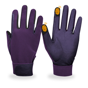 Gants d'équitation en cuir OEM personnalisés, gants de course équestre, gants de sécurité pour équitation, gants tactiles antidérapants pour sport équestre - Product Image 2