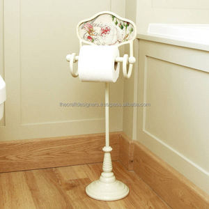 Porte-papier toilette élégant en fer, type sur pied, parfait pour les maisons modernes, offrant un attrait esthétique et une grande efficacité fonctionnelle - Product Image 6