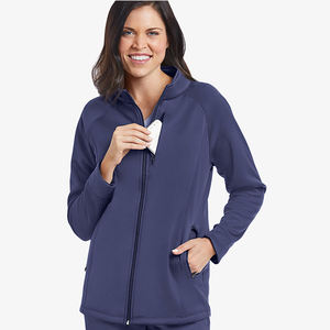 Veste d'allaitement personnalisée unie de haute qualité, nouveau design, entièrement zippée, en molleton de coton épais et chaud, pour femmes - Product Image 6