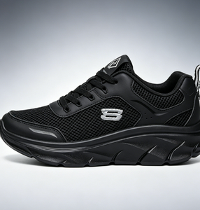 NWK INDUSTRY OEM&ODM Modelo 366 Zapatos Casuales de Estilo Deportivo con Suela Gruesa y Parte Superior Sintética en Negro para Hombre y Mujer - Product Image 2