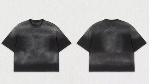 Vente directe usine : T-shirt homme délavé à l'acide multicolore / T-shirt homme délavé à l'acide tendance, taille adulte, qualité abordable - Product Image 4