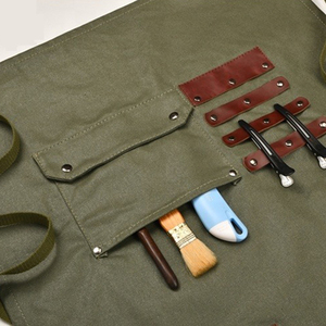 Nuevo Delantal de Cuero Premium con Bolsillos, Talla Grande, Color y Logotipo Personalizables, Servicio OEM, Precio al por Mayor, Gran Venta en Pakistán - Product Image 3