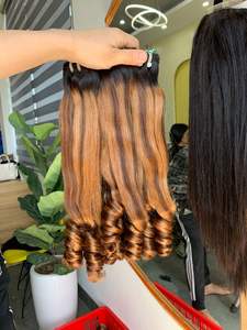 วิกผมด้านหน้าเป็นลูกไม้เด้งดึ๋งสำหรับผู้หญิงผมคนเวียดนาม - Product Image 5