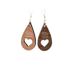 Boucles d'oreilles en résine et bois de style bohème artisanal indien pour femmes et filles vêtements de mariage en bois naturel élégant - Product Image 6
