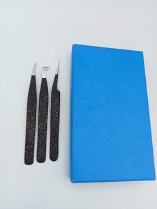 Professional Stainless Steel Anti-Magnetic Smooth Tip 10mm Eyelash Tweezers OEM ODM Supplier Lash <b>Extension</b> Application Classic - Product Image 5