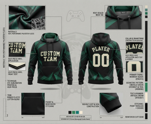 Sudadera Deportiva Personalizada con Sublimación, Sudadera Moderna de Manga Larga con Impresión Personalizada Vibrante de Borde a Borde - Product Image 6