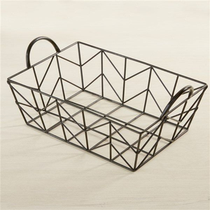 Standard Metal <b>Wire</b> <b>Storage</b> <b>Basket</b> With Handles Pantry Organizer For Kitchen Fruits And Vegetables Space Saving Design For Sale - Product Image 6