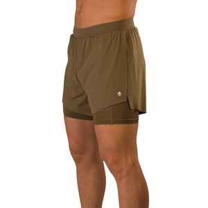 Pantalones Cortos Deportivos 2 en 1 para Hombre, con Forro de Compresión, Ligeros, de Secado Rápido, para Gimnasio, Running, Fitness, Venta al Por Mayor OEM - Product Image 2
