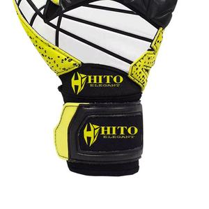 Gants de gardien de but, paume avant en latex aqua, dos en silicone injecté, coupe hybride en caoutchouc, sangle T-Tab attachée, enveloppe pour les doigts et le pouce - Product Image 5