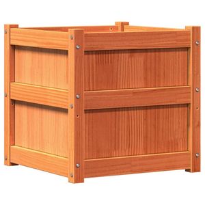 Jardinière en bois de pin massif brun ciré 19,7x19,7x19,7 po – Pots et jardinières - Product Image 2