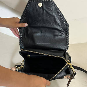 Sacs messager pour femme en cuir de vachette floral façonnés à la main, style vintage, sacs à main et sacs bandoulière avec surpiqûres, sacs de soirée - Product Image 6