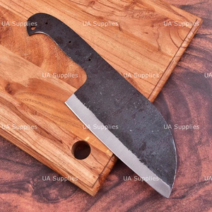 UA Supplies Cuchilla de Chef Recta de Acero al Carbono Hecha a Mano con Punta Caída, Espesor de 0.5mm, 12 Pulgadas, Longitud Personalizable DIY, OEM 1 - Product Image 4