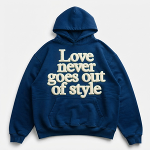เสื้อฮู้ดดี้ผู้ชายผ้าฝ้าย 100% สั่งทำขายส่ง คุณภาพสูง ทรงโอเวอร์ไซส์ สไตล์ลำลอง สตรีทแวร์ ปักลาย 3 มิติ ซักแบบสโตนวอช - Product Image 4