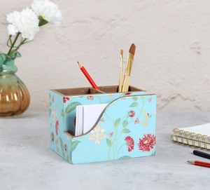 Flower Design Wooden organizer Holder Decorative Fork Spoon & Knives Kitchenware <b>Storage</b> Holder Style Box for Office Use usage - Product Image 3