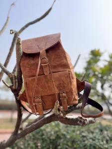 Sac à dos unisexe en cuir véritable, imperméable et multi-usage avec poches élégantes-Produit en vrac en gros - Product Image 5