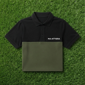 Camiseta Deportiva de Golf de Manga Corta para Hombre, Personalizada, Negra, Verde Oliva, Tejido Sólido de Secado Rápido, Uniforme de Trabajo, OEM, ODM, Venta al Por Mayor - Product Image 5