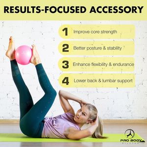 Pelota de Pilates de 9 Pulgadas con Bomba para Estabilidad, Terapia de Core, Barre, Yoga y Fisioterapia - Product Image 2