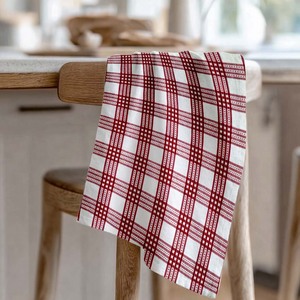 Serviettes de cuisine de golf de la meilleure qualité en provenance d'Inde, serviettes de cuisine à carreaux blancs et bleus, couleur au meilleur prix - Product Image 4