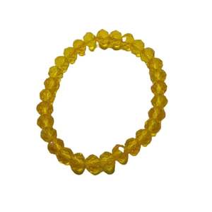 Pulsera Redonda Facetada de Obsidiana Amarilla Feng Shui Hecha a Mano para Hombre y Mujer, Tamaño 8-10 mm, Joyería de Moda Energética - Product Image 5