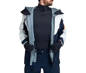Combinaison de ski d'hiver très demandée, imperméable et coupe-vent, avec capuche imprimée et fermeture éclair, pour le snowboard, homme, haute qualité - Product Image 3