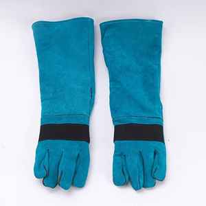 Guantes para manipulación y cuidado de animales, guantes de cuero de vaca resistentes a mordeduras, al calor y a cortes, ropa de trabajo - Product Image 5