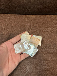 Placa Rectangular de Nácar Blanco Natural - 13x18mm, 15x20mm, 18x25mm, 20x30mm, 25x35mm - Product Image 5